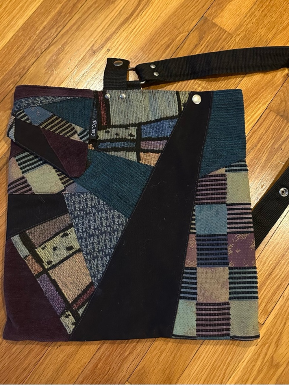 Patchwork Crossbody Bag‎ in Multicolor
